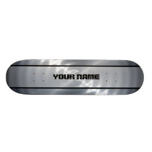 Silbernes glänzendes Edelstahl-Metall 4 Skateboard