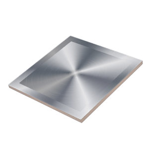 Silbernes glänzendes Metalldesign mit Edelstahlopt Fliese