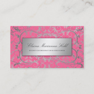 Silbernes göttliches Luscious Rosa 311 Visitenkarte