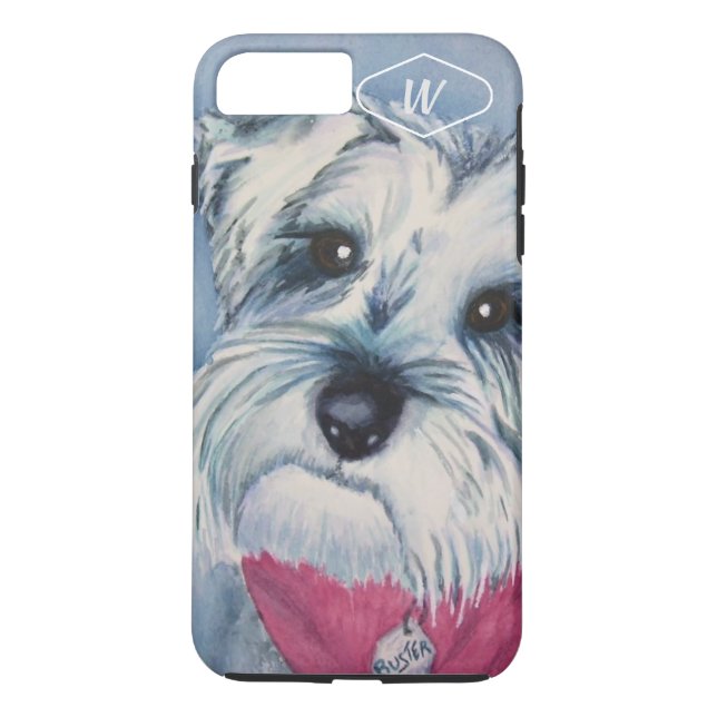 SILBERNES GRAU-BONBONSCHNAUZER Case-Mate iPhone HÜLLE (Rückseite)