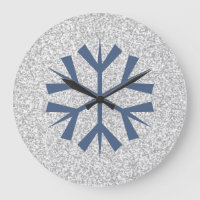 Silbernes Grau-Glitzer mit blauer Schneeflocke