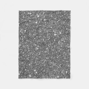 Silbernes Imitat-Glitzer-Muster Girly Fleecedecke