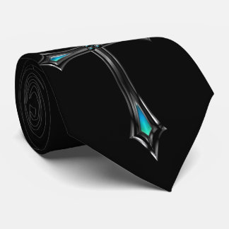 Silbernes Kreuz Krawatte