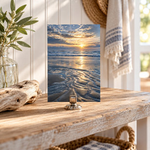 Silbernes Kunstposter Niedrigwasser Poster