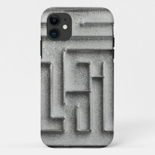 Silbernes Labyrinth Case-Mate iPhone Hülle