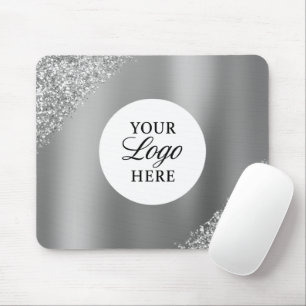 Silbernes Logo Business Professional Glitter Mousepad