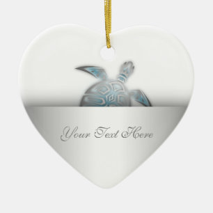 Silbernes Meeresschildkröte-Tier Keramikornament