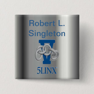Silbernes NamensAbzeichen #2 Button