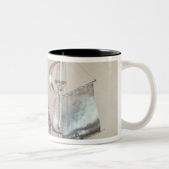 Silbernes Nef Zweifarbige Tasse (Rechts)