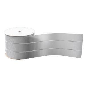 Silbernes Schleifenband Brautparty Ripsband