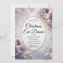 Silbernes Soft-Amethyst-Weihnachtsabend-Dinner
