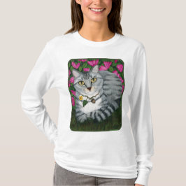 Silbernes T-Shirt