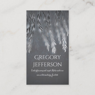 Silbernes Vintages Visitenkarte