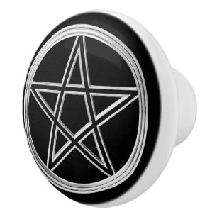 Silberpentagramm Keramikknauf