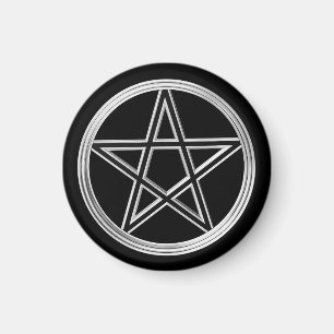 Silberpentagramm Magnet