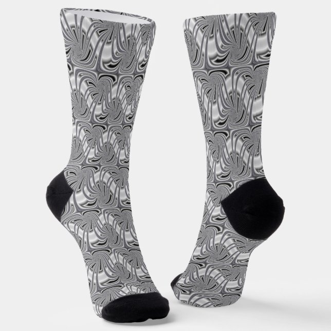 Silberplatte Socken (Gewinkelt)