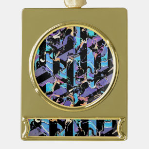 Silberplattierter Bannerdekor Banner-Ornament Gold