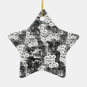 Silberreihen Keramik Ornament