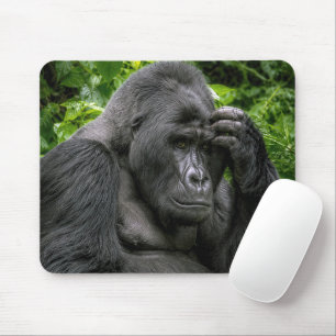 Silberrücken-Gorilla in tiefen Gedanken Mousepad