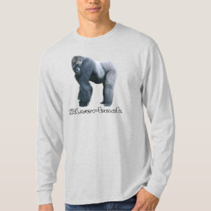 Silberrücken-Gorilla-Langarm-T-Shirt T-Shirt