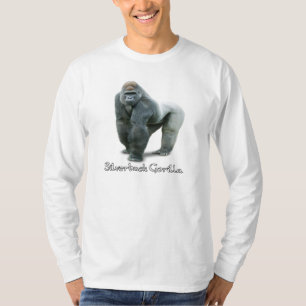 Silberrücken-Gorilla-Langarm-T-Shirt T-Shirt