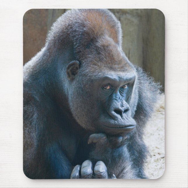 Silberrücken schlägt eine Pose Mousepad (Vorne)