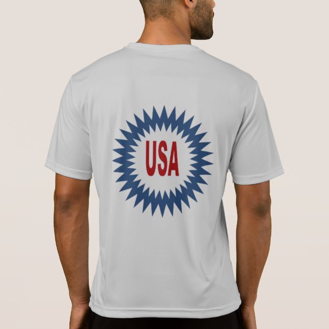 Silberrücken-T-Shirt SUN USA T-Shirt (Rückseite)