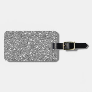 Silberschimmer-Glitzer Gepäckanhänger