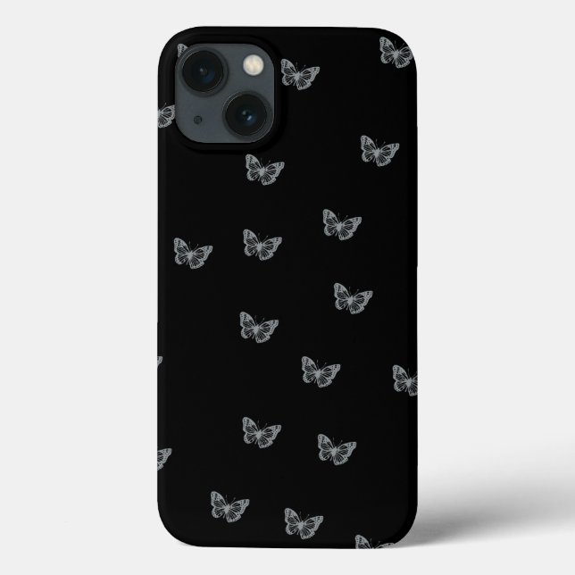 Silberschmetterlinge Case-Mate iPhone Hülle (Rückseite)