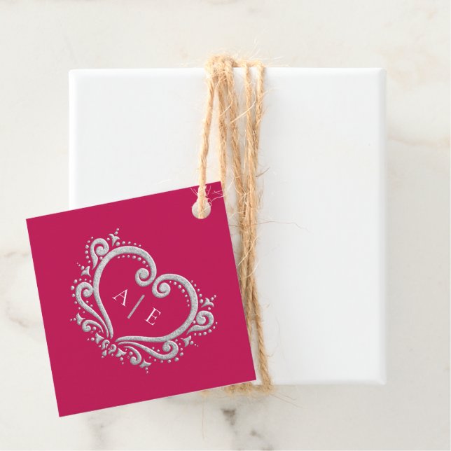 Silberschmuck, Mono-Beere-Rote Hochzeit Geschenkanhänger (Beispiel)