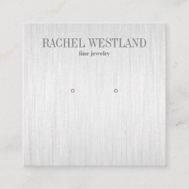 Silberschmuck Quadratische Visitenkarte