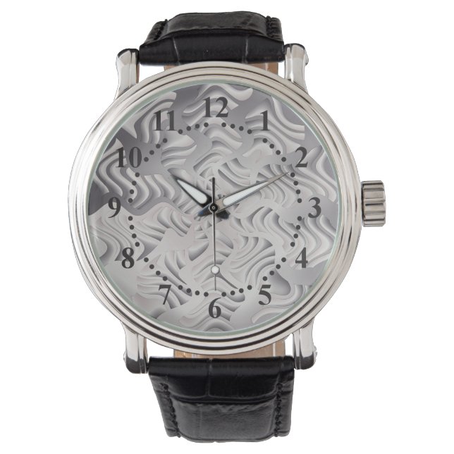 Silberschneeflocke Armbanduhr (Vorderseite)
