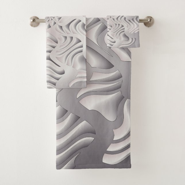 Silberschneeflocke Badhandtuch Set (Insitu)