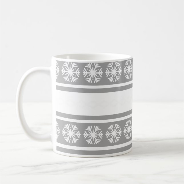 Silberschneeflocken Kaffeetasse (Links)