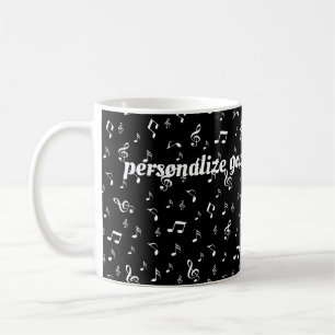 silberschwarz, notiert, musik, melodie, musik, kla kaffeetasse