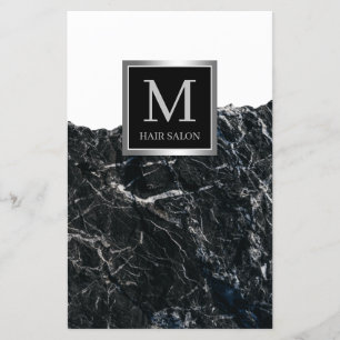 Silberschwarzer, stilvoller Friseur