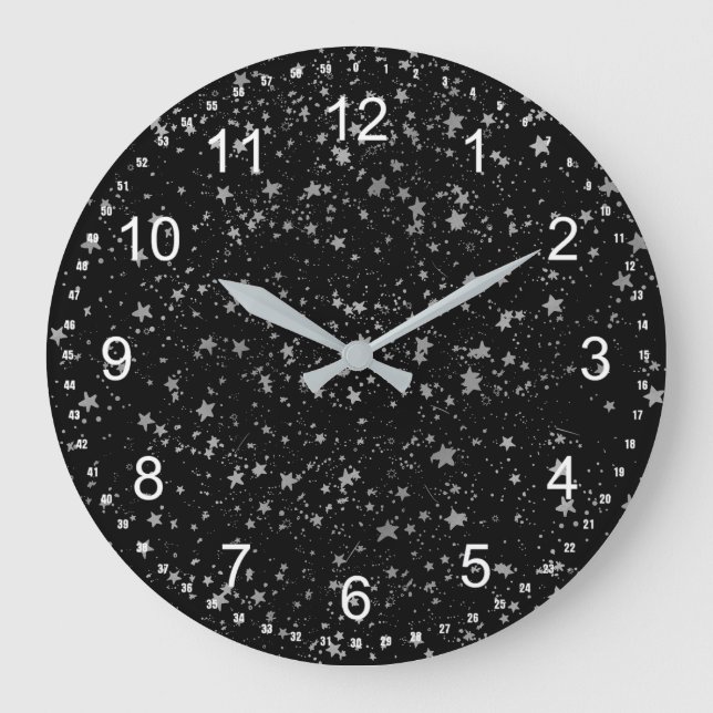 Silberstars Große Wanduhr (Vorderseite)