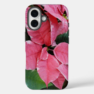Silberstern-Marmor-Weihnachtssterne Rosa Holiday F iPhone 16 Hülle