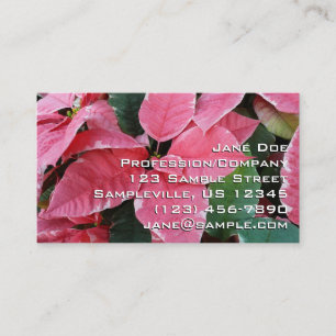 Silberstern-Marmor-Weihnachtssterne Rosa Holiday F Visitenkarte