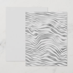 Silberstreifen der Zebrastreifen - Blankokarte