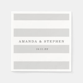 Silberstreifen Serviette