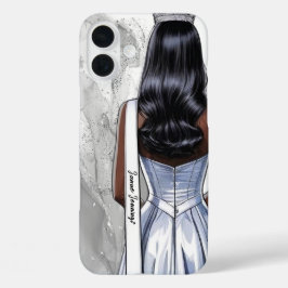 Silbersturm-Mokka-Wettbewerbsporträt Individuelle  iPhone 16 Plus Hülle