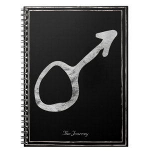 Silberstylisierte Mars Notizblock