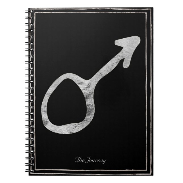 Silberstylisierte Mars Notizblock (Vorderseite)