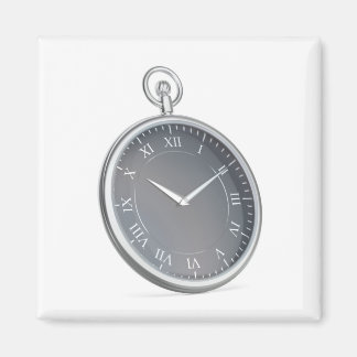 Silbertaschenuhr Magnet