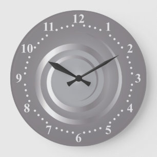 Silberuhr Große Wanduhr