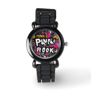 Silberuhr Rock Armbanduhr