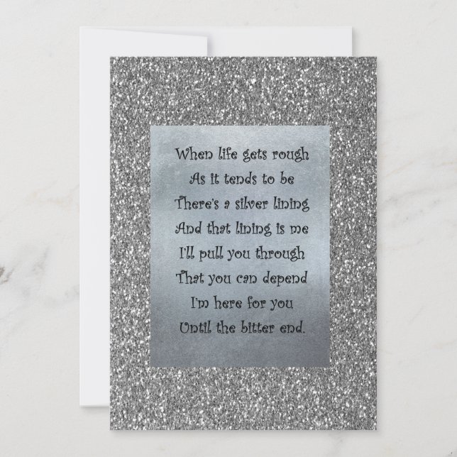 Silberverkleidungskarte (Vorderseite)