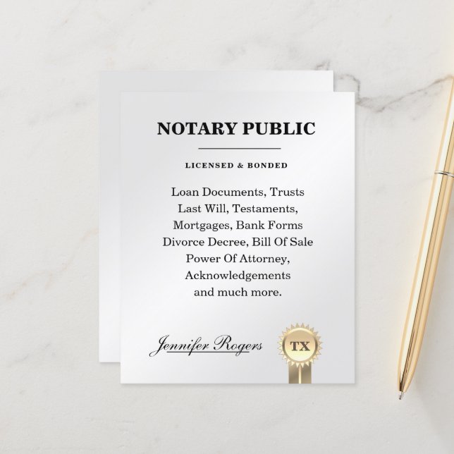 Silbervertrag und inspirierter Flyer (Vorderseite/Rückseite Beispiel)