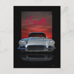 Silbervette Postkarte